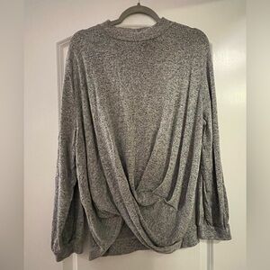 LOFT Gray Knit Sweater